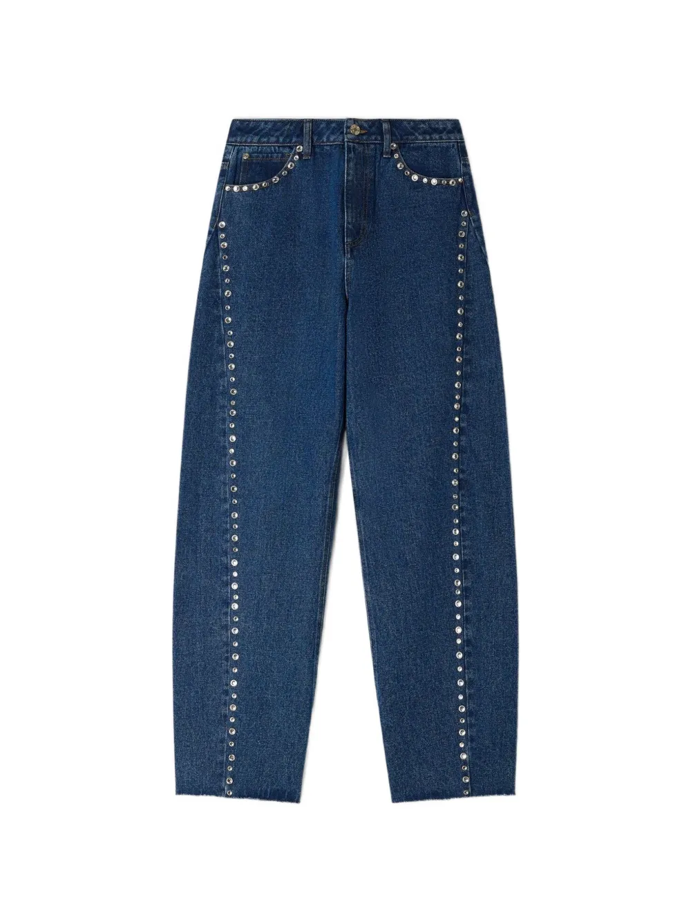 SANDRO Pantaloni con orlo sfilacciato - Blu