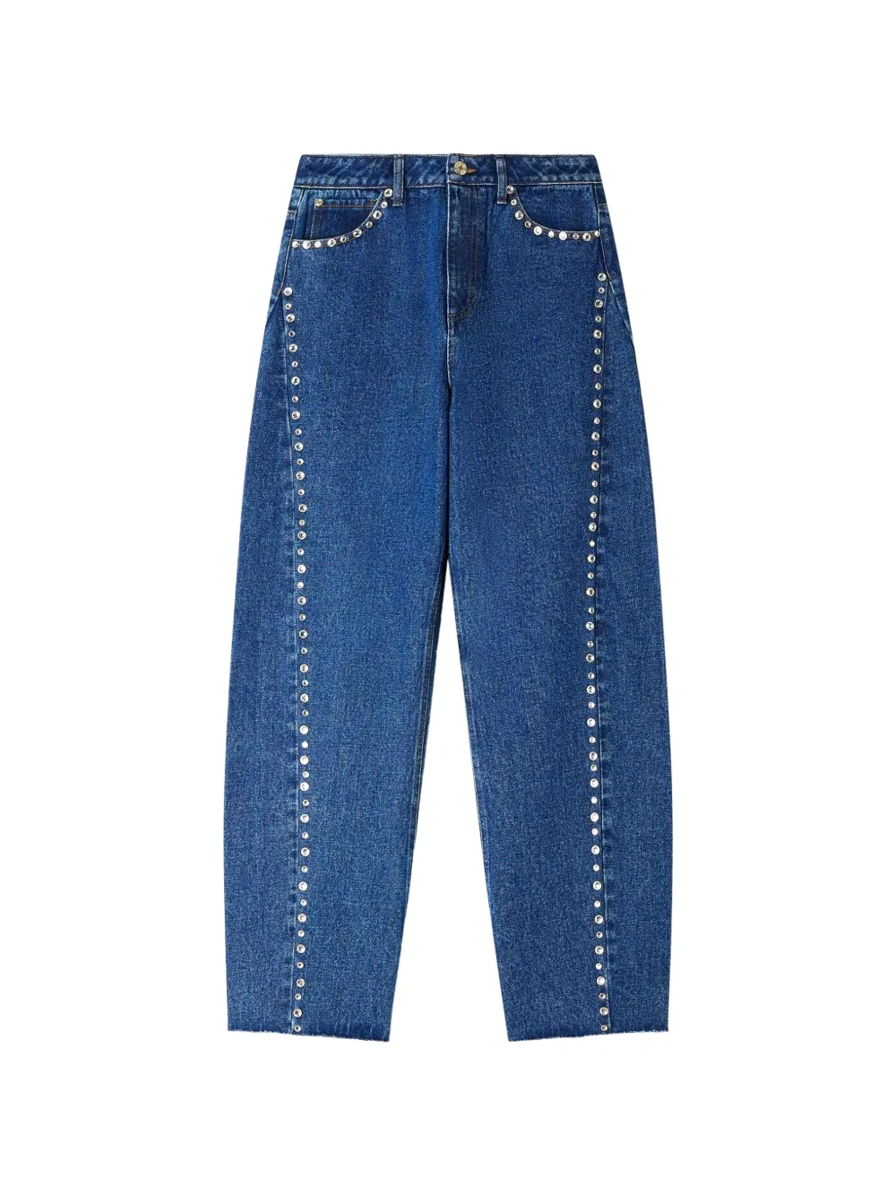 SANDRO Pantaloni con orlo sfilacciato - Blu