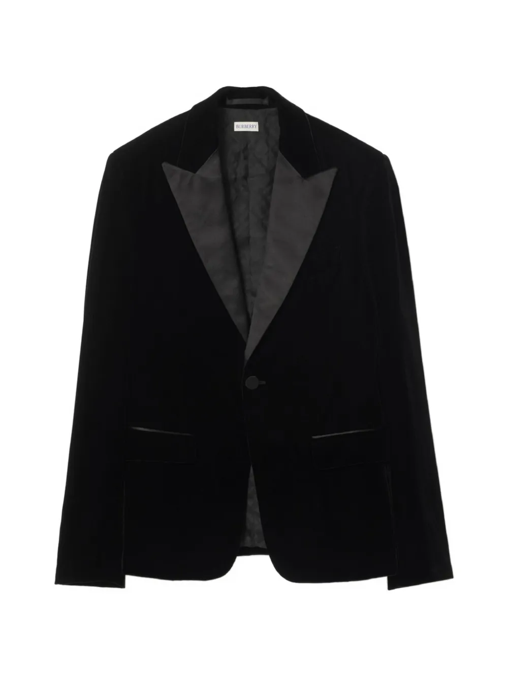 Burberry Giacca smoking con revers a lancia - Nero