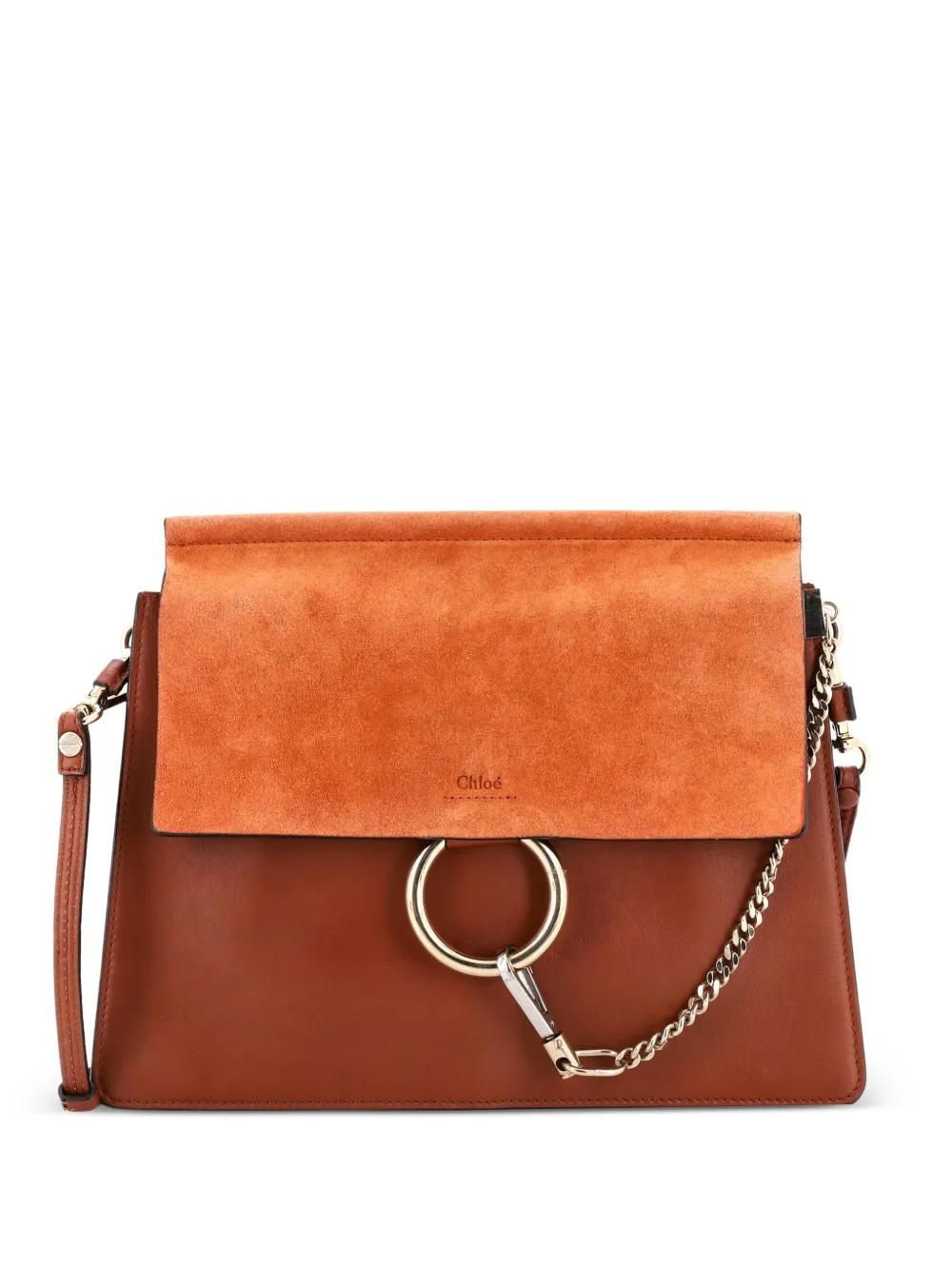 Chloé Pre-Owned Faye Leather Medium shoulder bag | Brown | Image 1