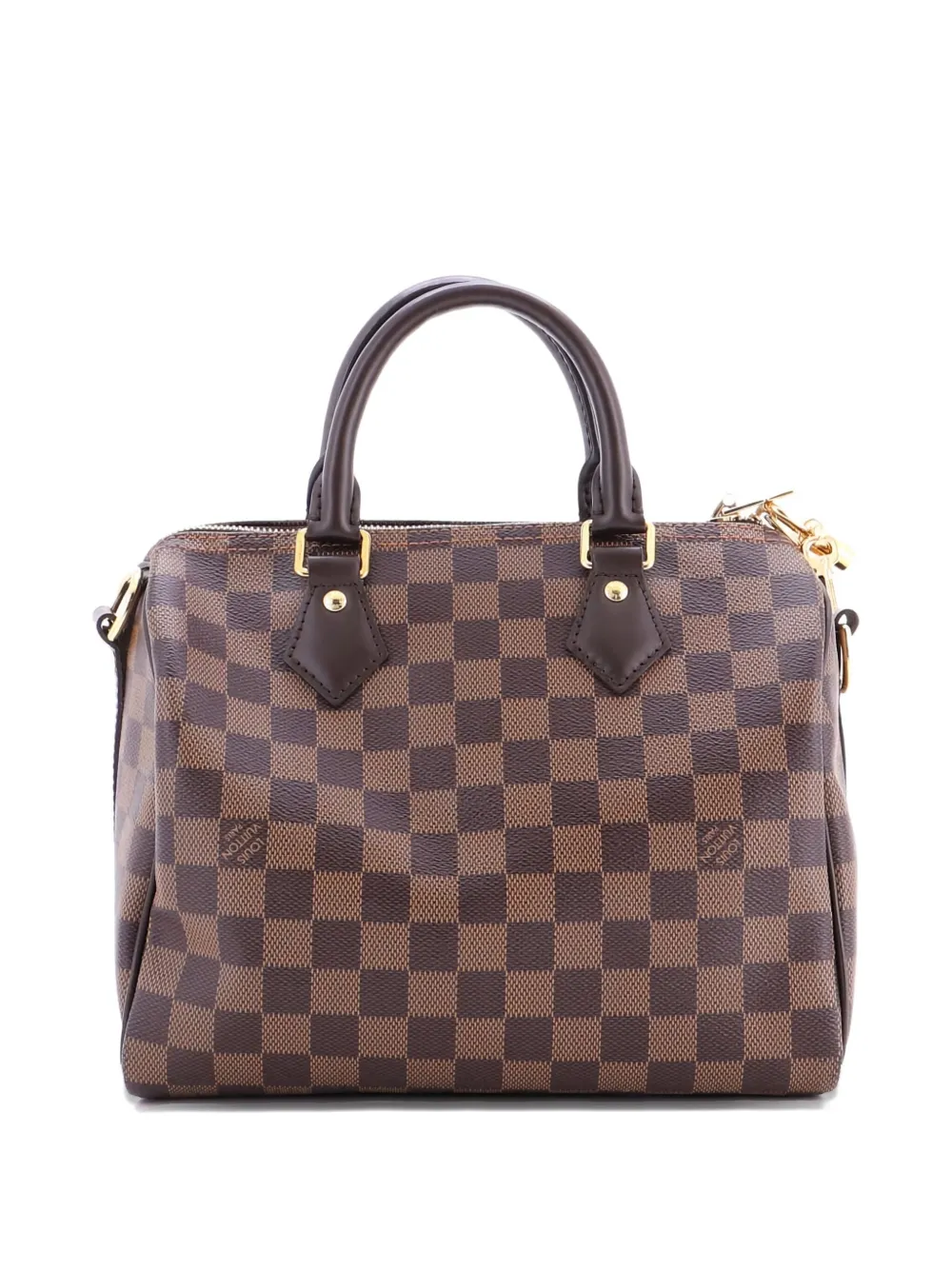 Pre-owned Louis Vuitton Speedy Bandouliere Bag Damier 25 Satchel In Brown