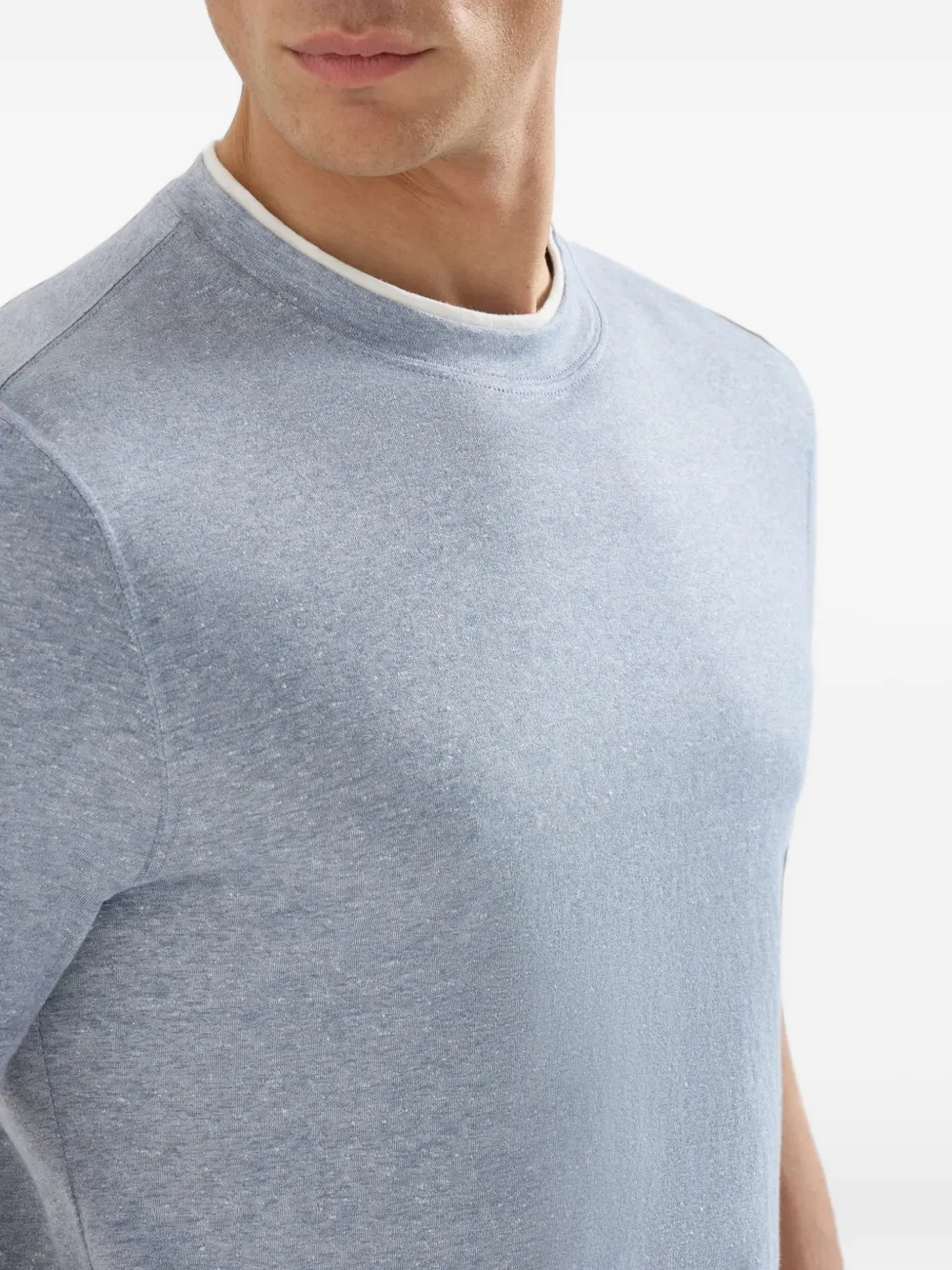 Brunello Cucinelli T-shirt met ronde hals Grijs