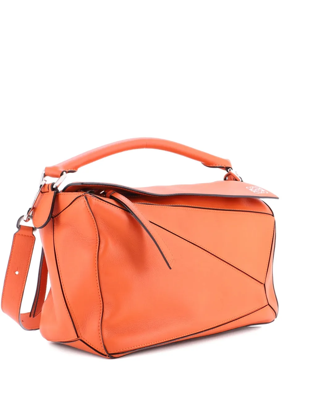 Loewe Pre-Owned Puzzle Bag Leather Medium shoulder bag | Orange | Image 1