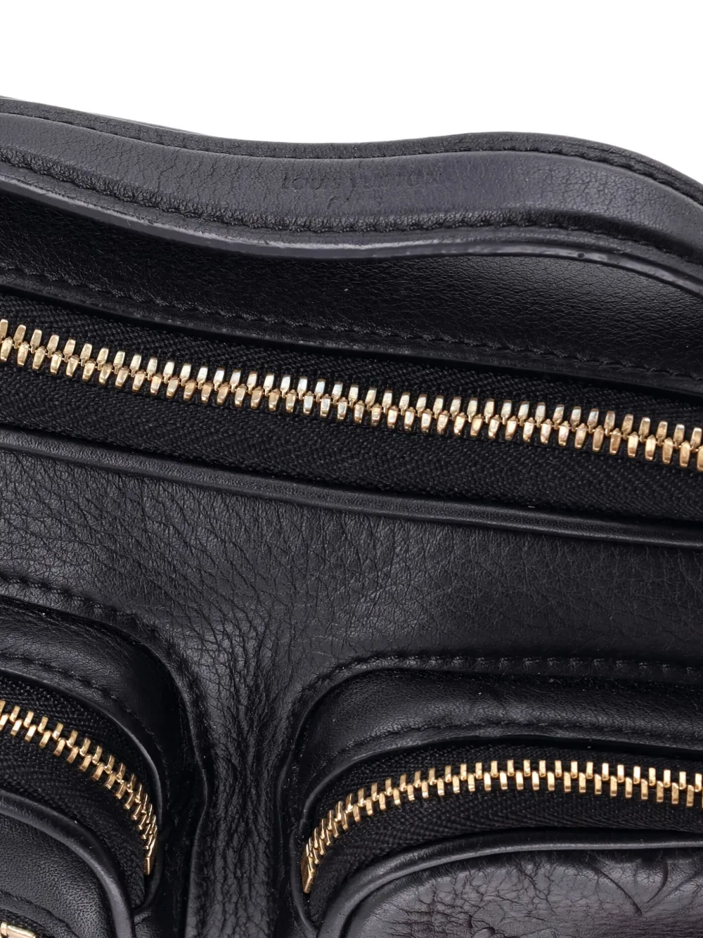 Pre-owned Louis Vuitton Utility Calfskin With Embossed Monogram Detail Crossbody Bag In Black