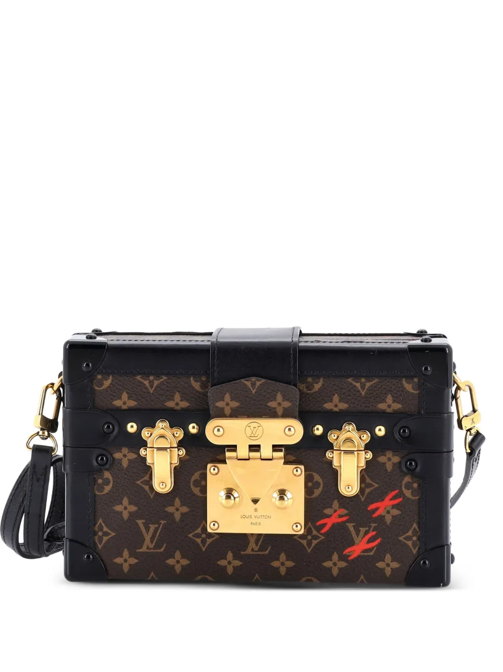 Louis Vuitton Pre-Owned Petite Malle Handbag Monogram Canvas clutch Louis Vuitton Pre-Owned Petite Malle Handbag Monogram Canvas clutch