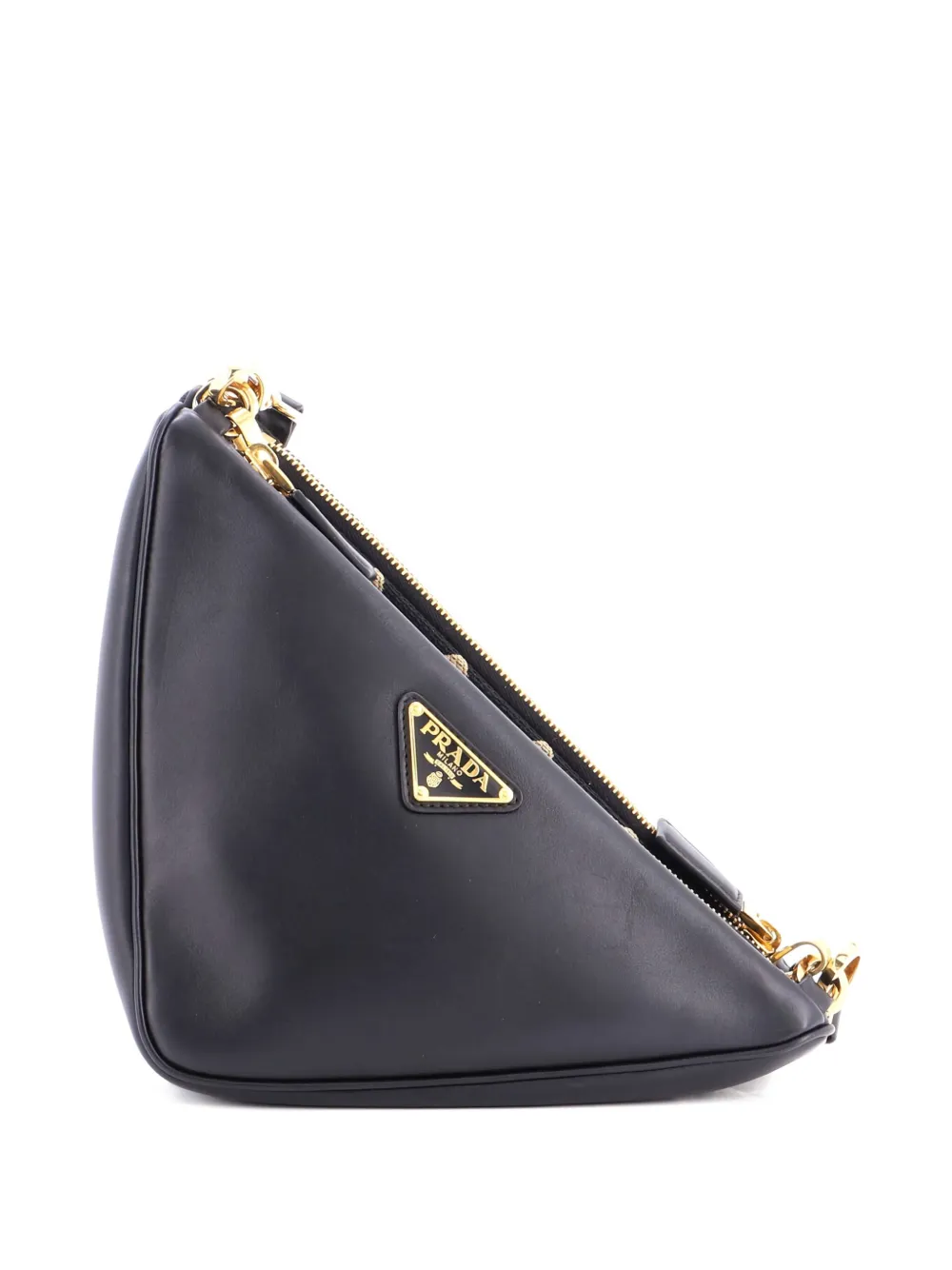 Prada Pre-Owned Double Symbole Triangle Bag Leather and Jacquard Mini shoulder bag | Pre-Owned | Image 2