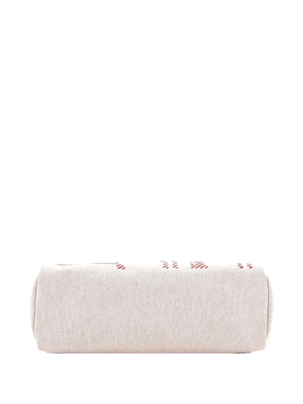 Pre-owned Hermes Herbag Zip Relief Brides De Gala Toile And Leather 31 Shoulder Bag In Neutral