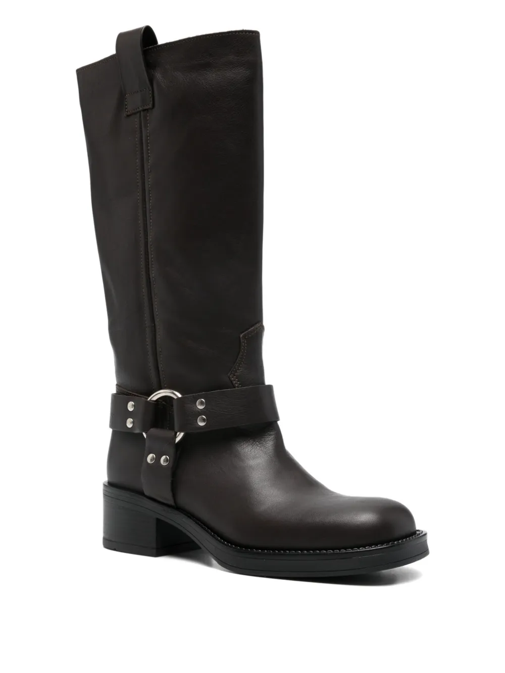 Gisel Moire 50mm  Blackpool biker boots | Biker Boots | Image 2