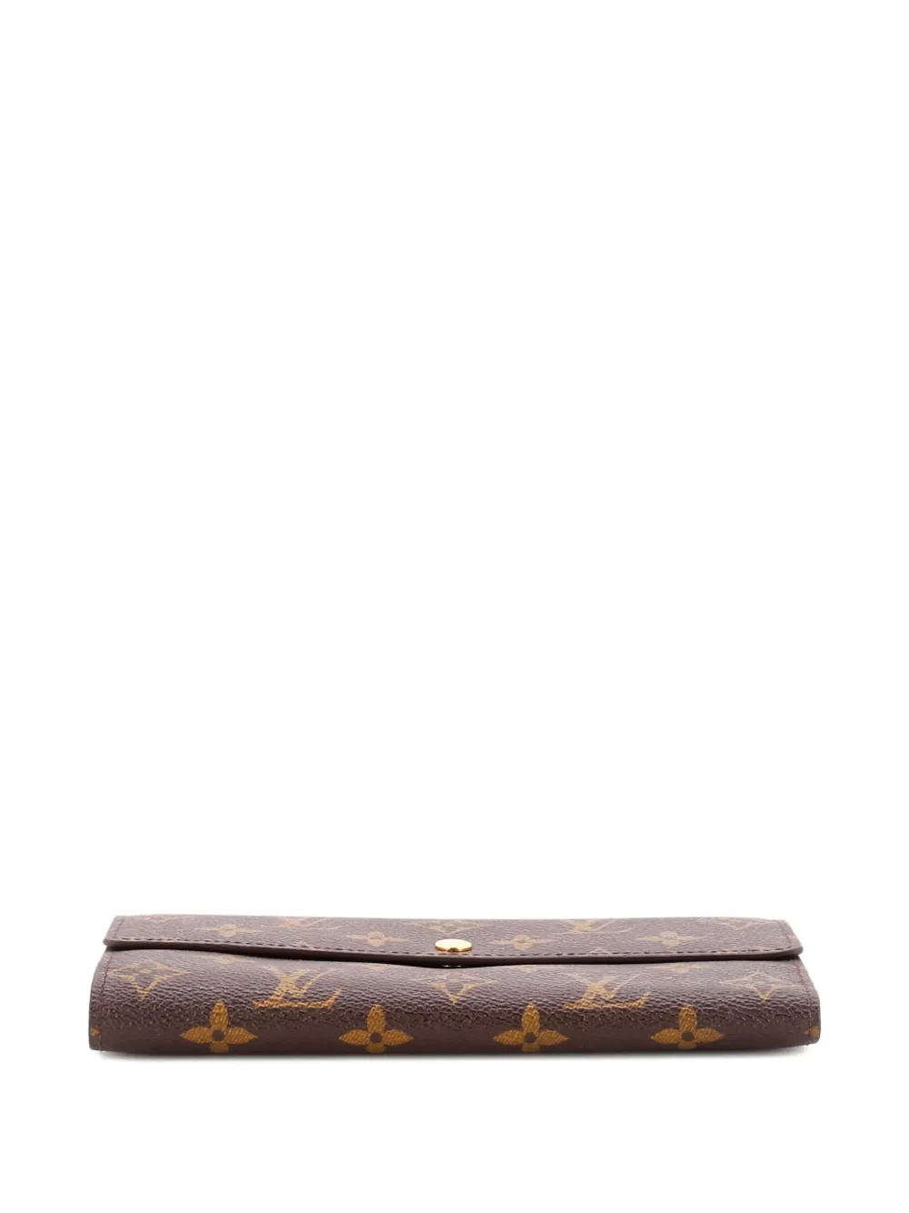 Pre-owned Louis Vuitton Sarah Wallet Monogram Canvas Small Wallets In Brown