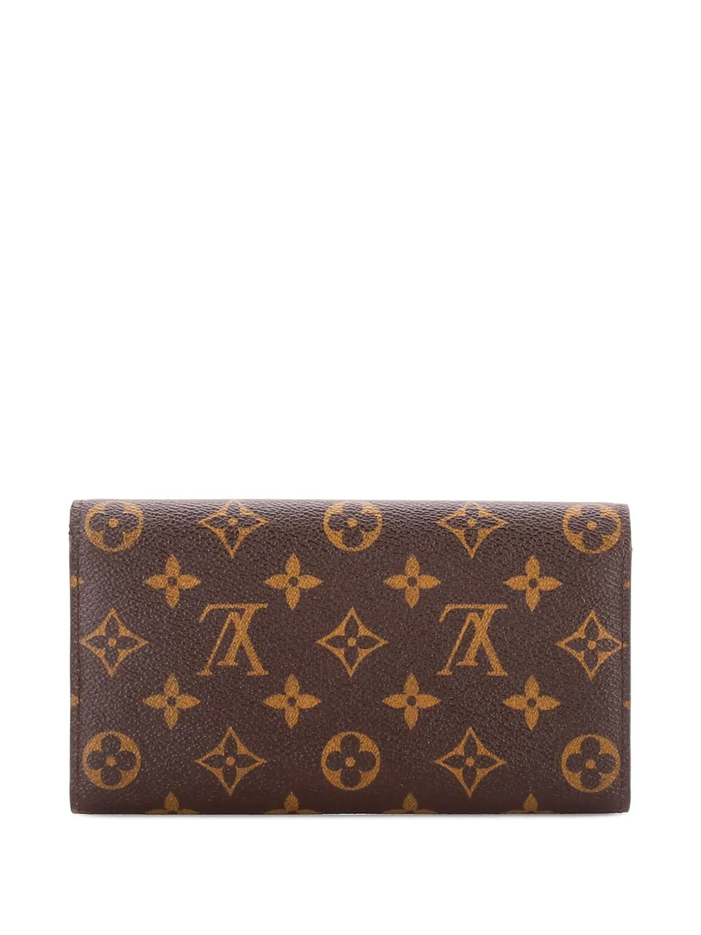 Pre-owned Louis Vuitton Sarah Wallet Monogram Canvas Small Wallets In Brown