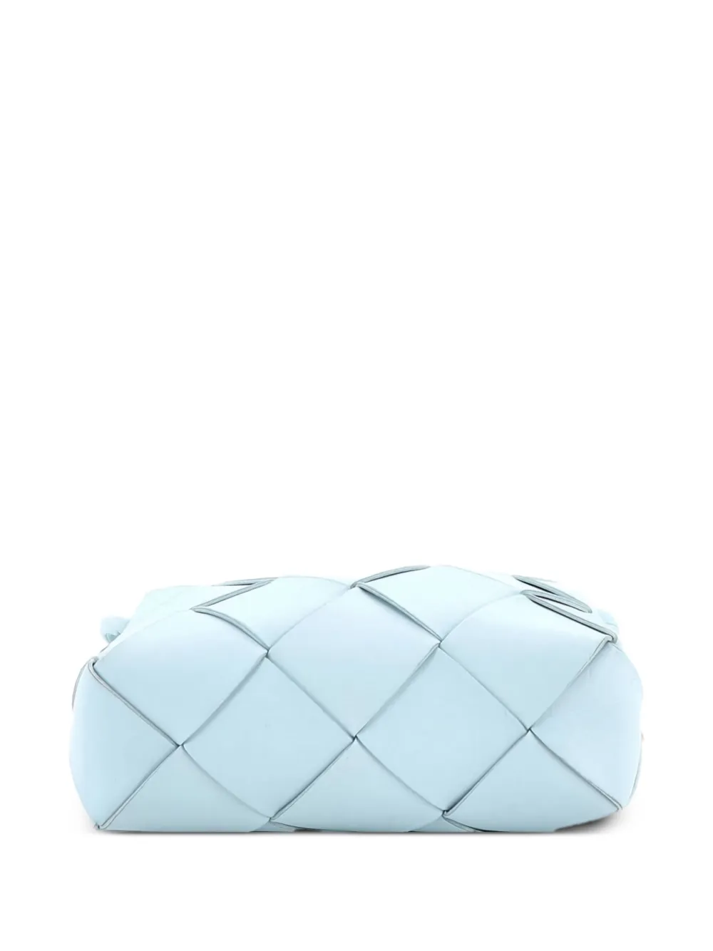 Bottega Veneta Pre-owned Cassette Camera Crossbody Bag Maxi Intrecciato Leather Small Shoulder Bag - Blu 