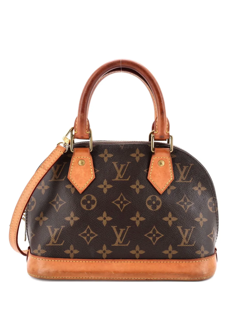 Louis Vuitton Pre-Owned Alma Handbag Monogram Canvas BB crossbody bag - Marrone