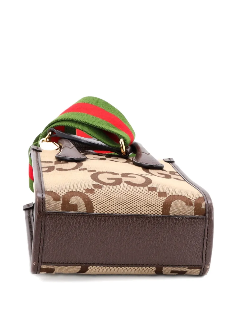 Gucci Pre-Owned Vertical Tote Jumbo GG Canvas Mini crossbody bag - Toni neutri