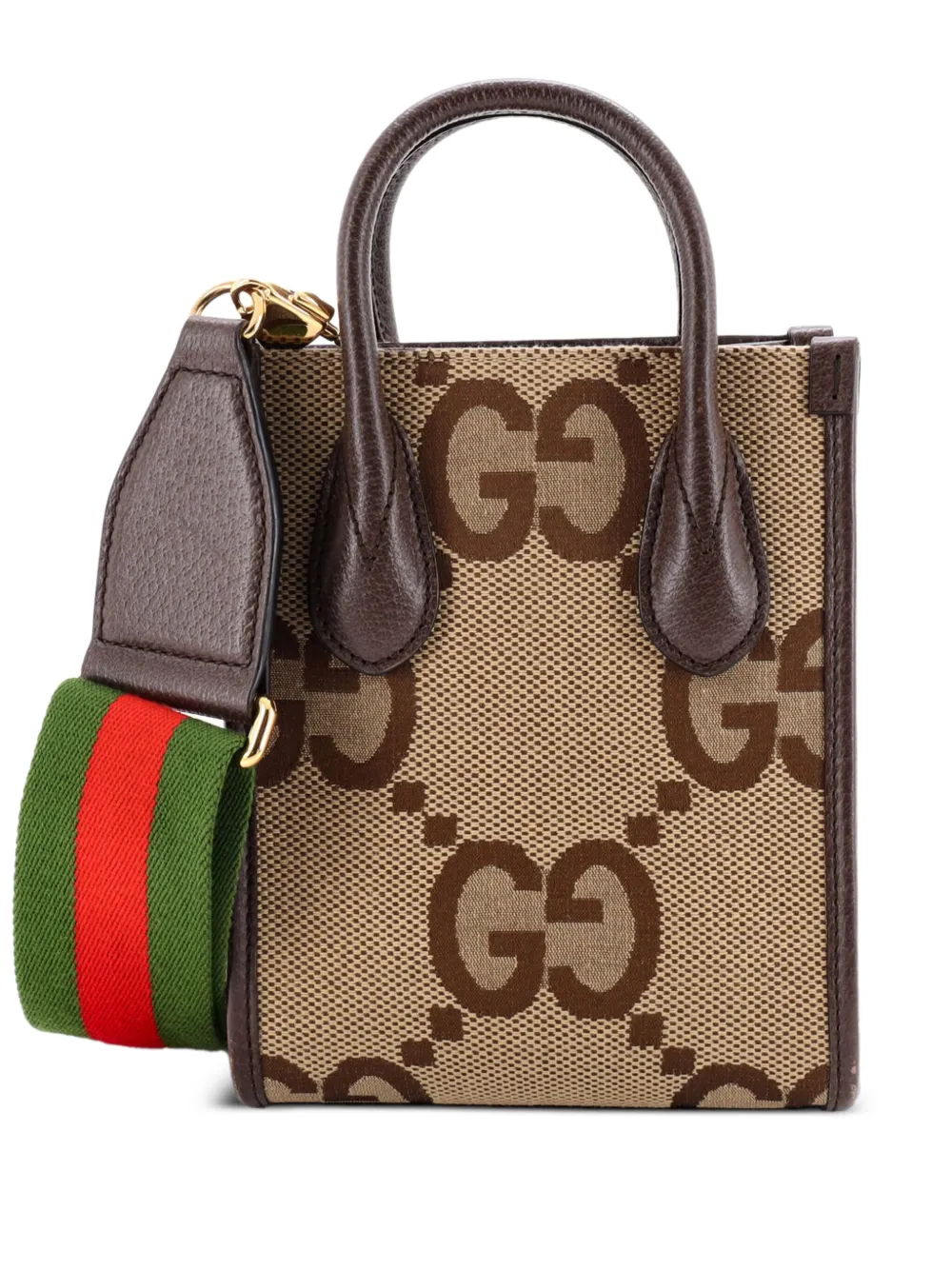Gucci Pre-Owned Vertical Tote Jumbo GG Canvas Mini crossbody bag - Gucci Pre-Owned Vertical Tote Jumbo GG Canvas Mini crossbody bag -
