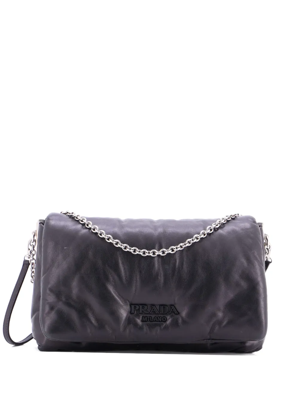 Prada Pre-Owned Padded Leather shoulder bag - ブラック