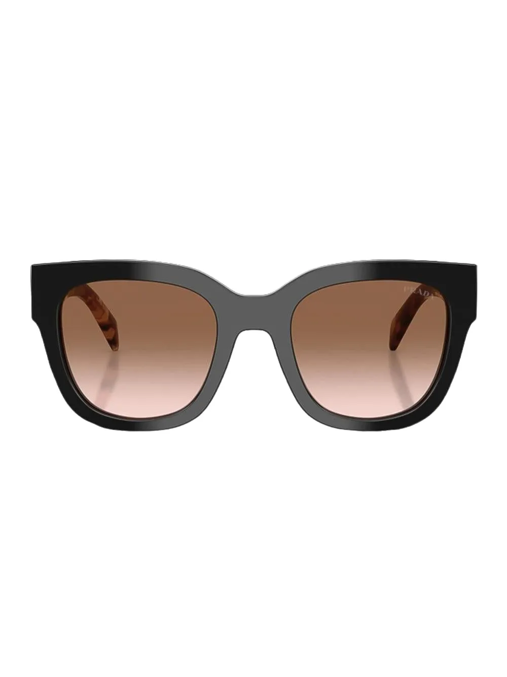 Prada Tortoiseshell Butterfly-frame Sunglasses In Black