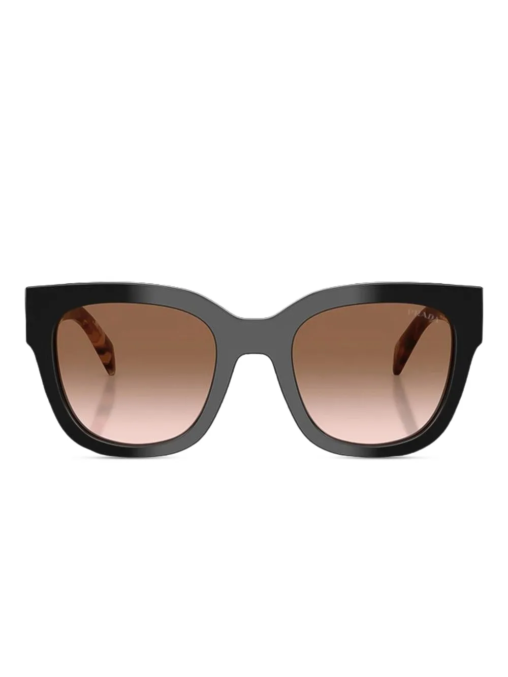 Prada Eyewear Occhiali da sole tondi - Nero