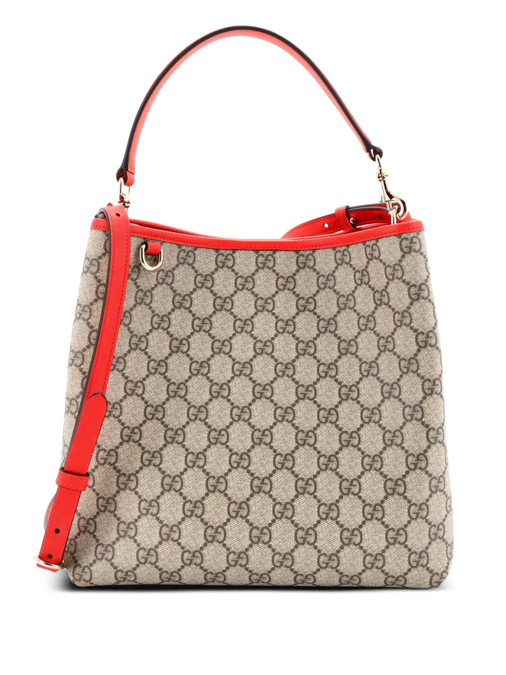 Gucci Pre-Owned GG Emblem GG Coated Canvas Medium bucket bag - ニュートラル Gucci Pre-Owned GG Emblem GG Coated Canvas Medium bucket bag - ニュートラル