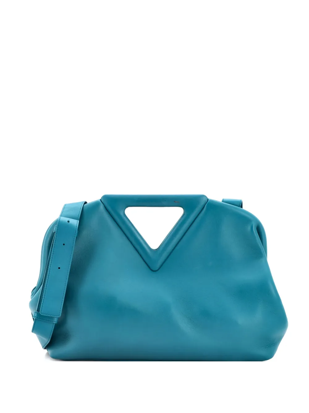 Bottega Veneta Pre-Owned Point Leather Medium shoulder bag - ブルー Bottega Veneta Pre-Owned Point Leather Medium shoulder bag - ブルー