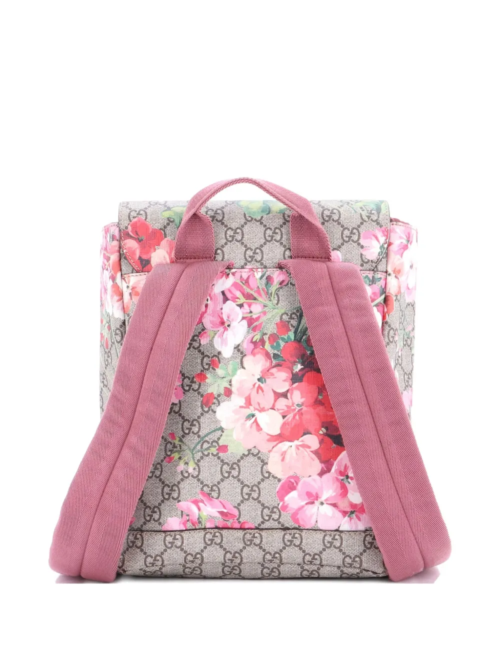 Gucci Pre-Owned Buckle Blooms Print GG Coated Canvas Small backpack | Pre-Owned | Image 2
