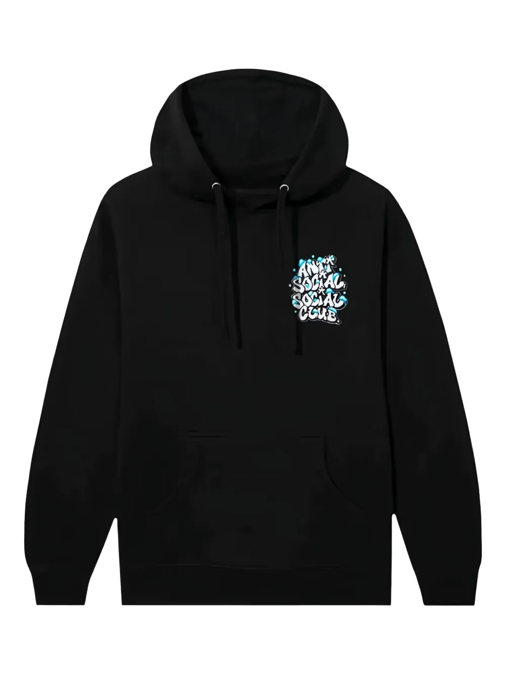 Anti Social Social Club Graphic-print Long-sleeve Hoodie In Black