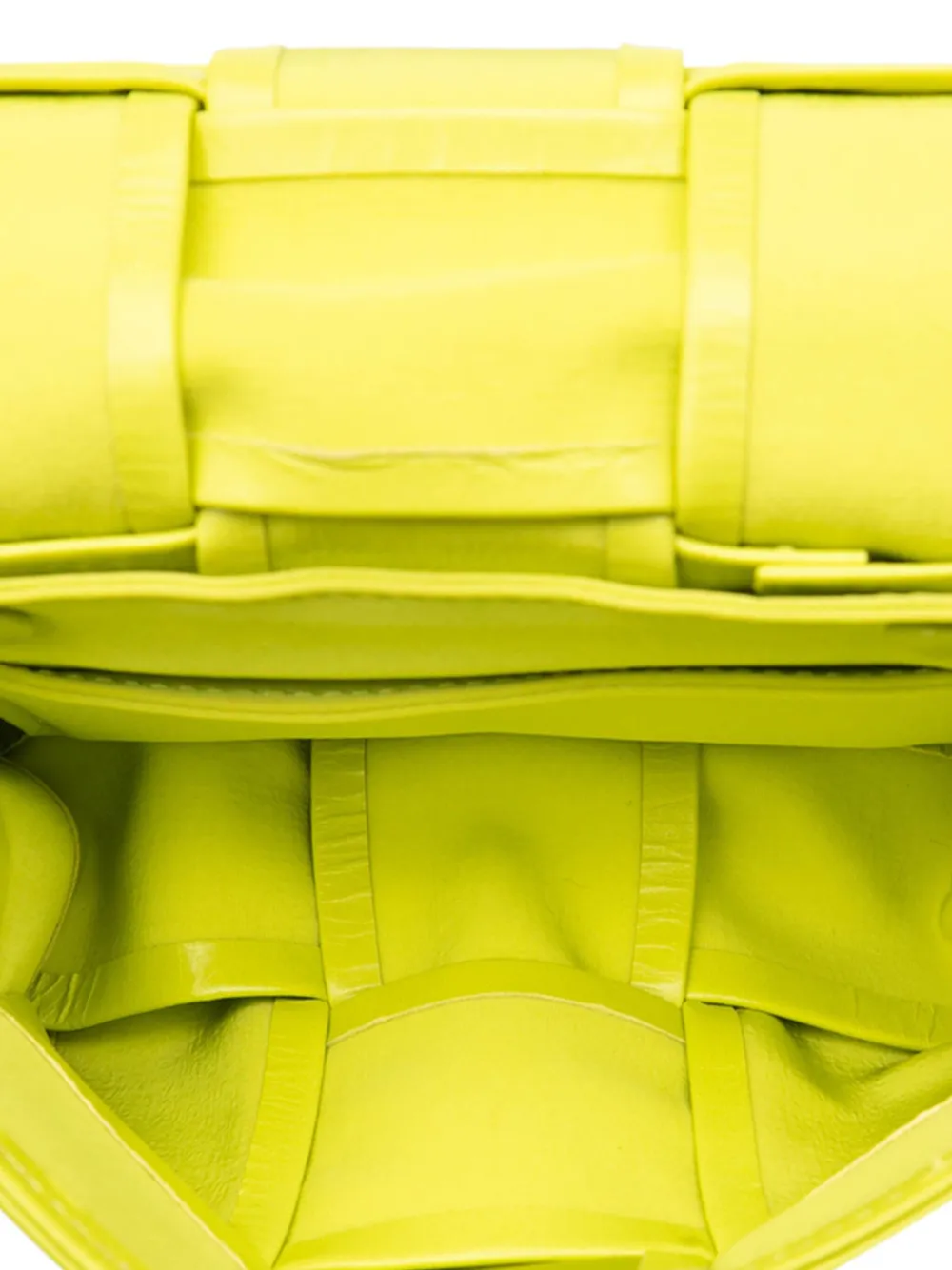 Pre-owned Bottega Veneta 2012-2025 Extra Mini Nappa Maxi Intrecciato Cassette Crossbody Bag In Yellow