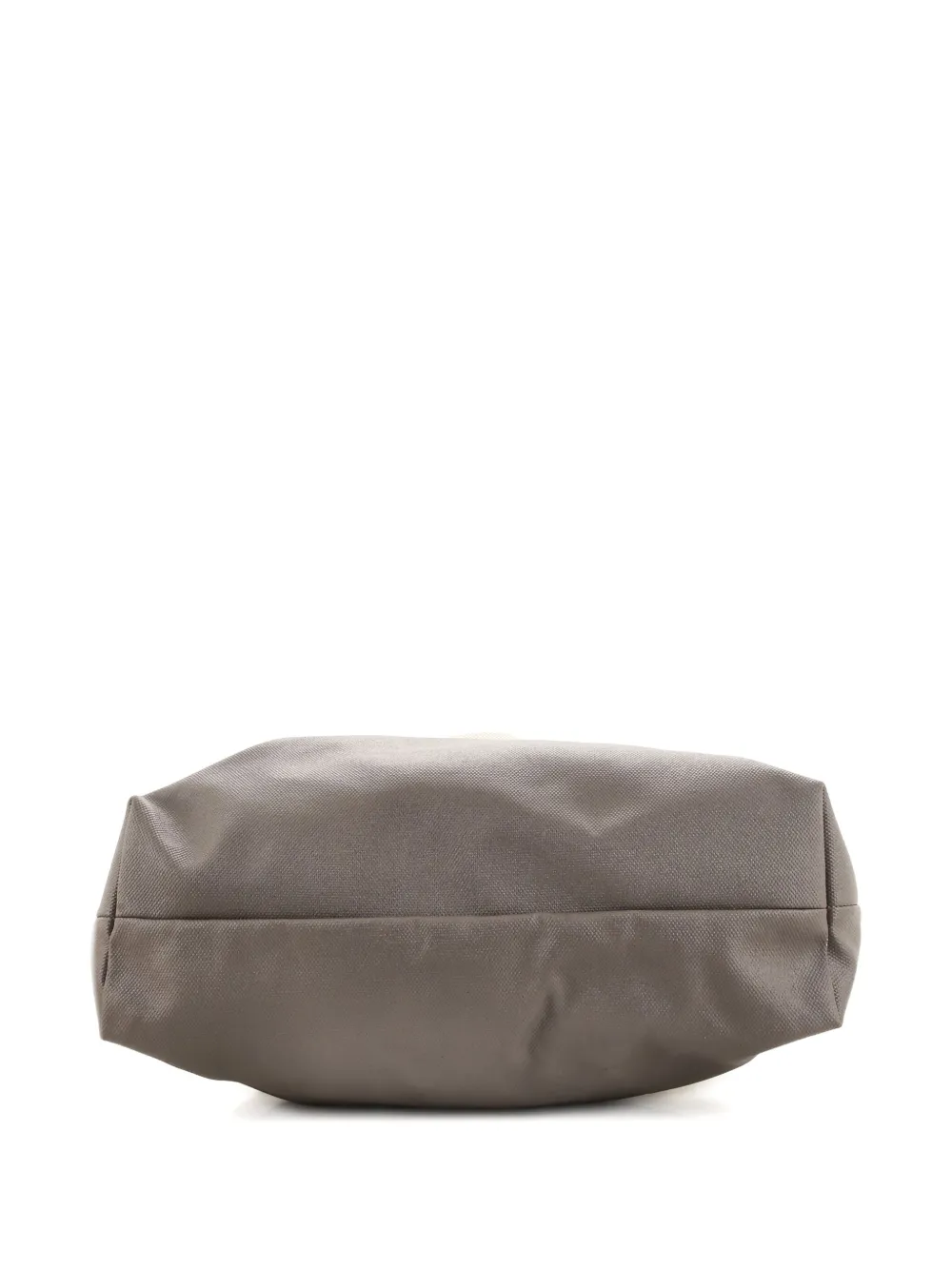 Pre-owned Gucci Logo Embossed Open Canvas Tote Bag In Neutral