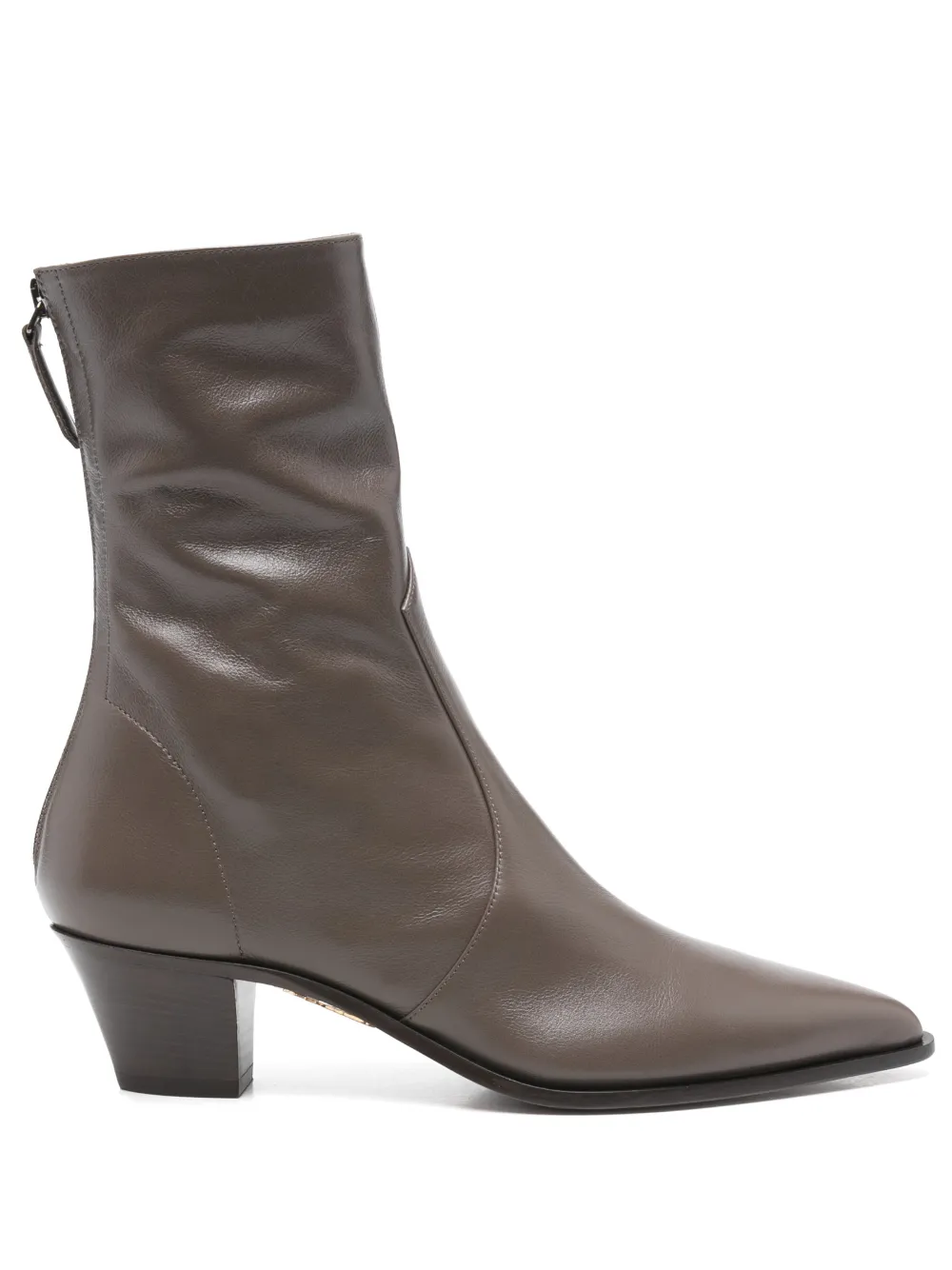 Aquazzura 60mm Brunswick Pointed-toe Boots In Brown
