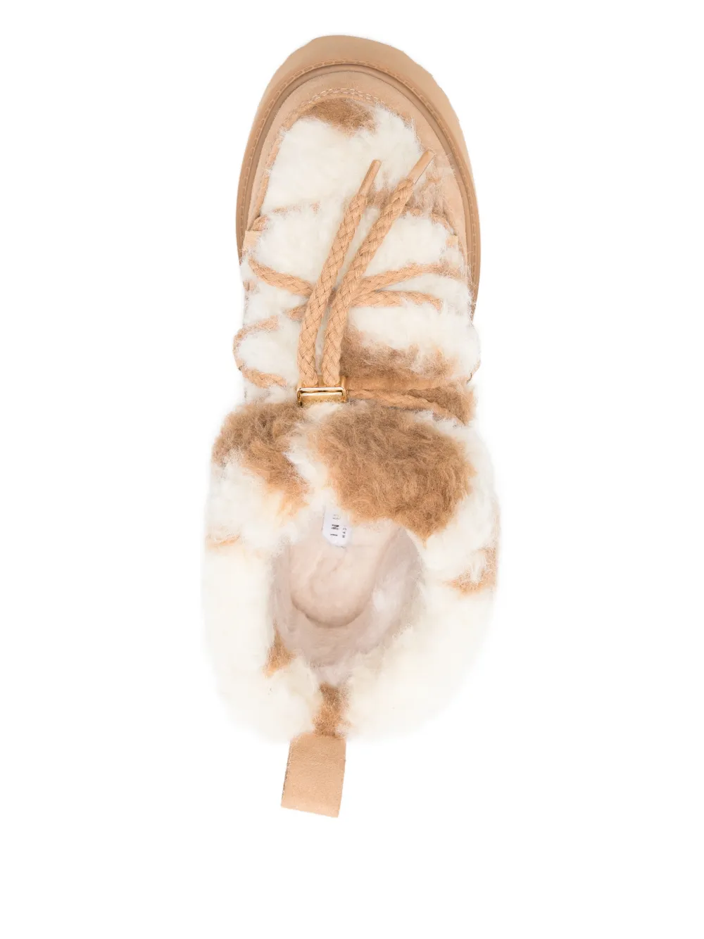 Inuikii 50 mm Teddy lammy laarzen met plateauzool Bruin