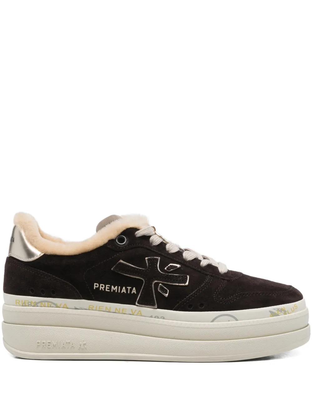 Premiata Sneakers in pelle scamosciata - Marrone