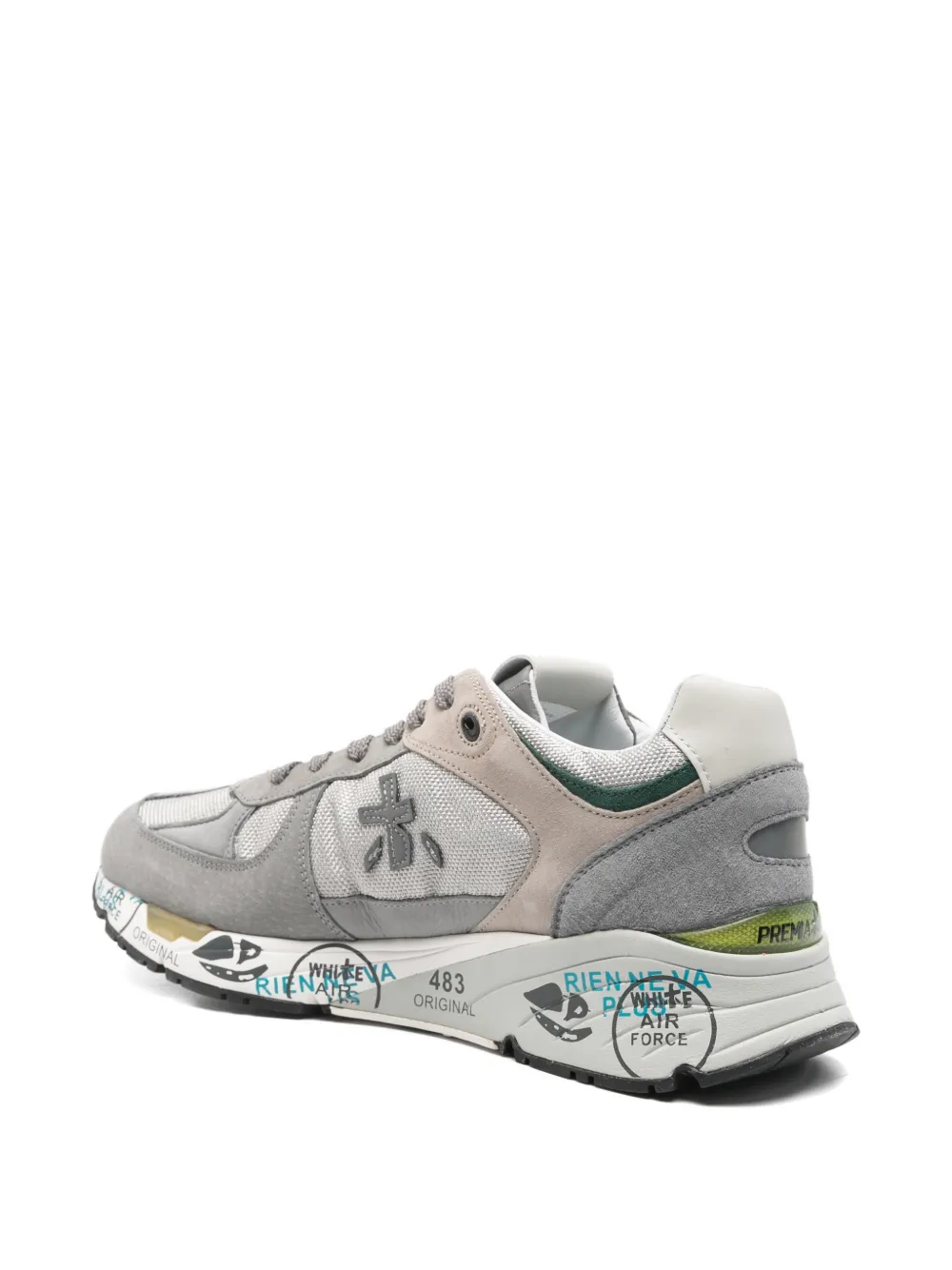 Premiata Sneakers met logo-applicatie Grijs