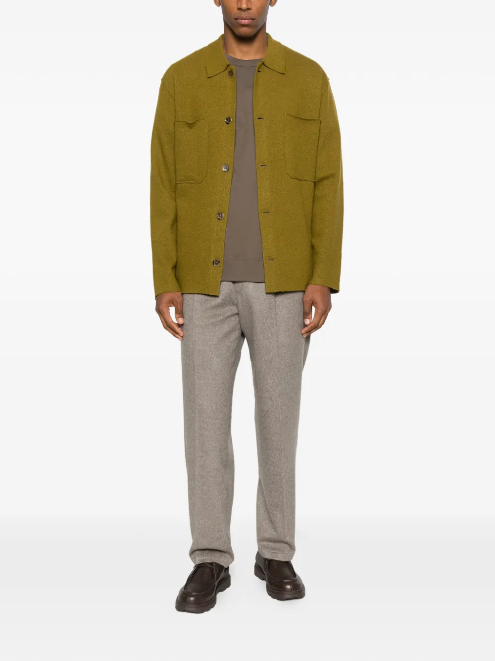 Cellar Door Kasjmier broek met elastische tailleband - Bruin