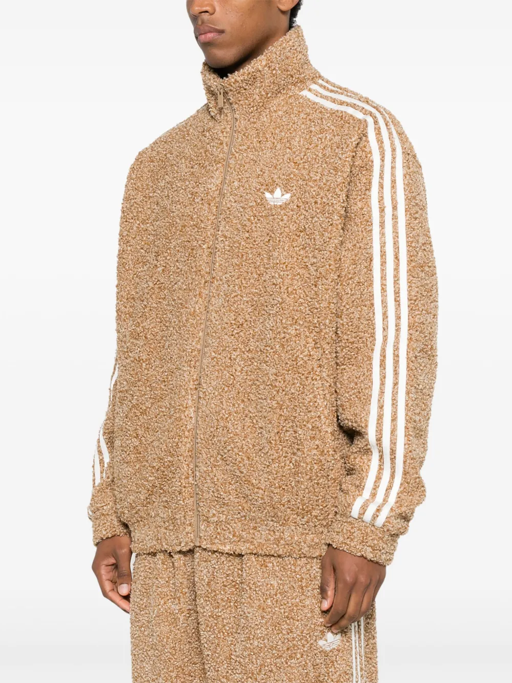 adidas Firebird bouclé sweater Beige
