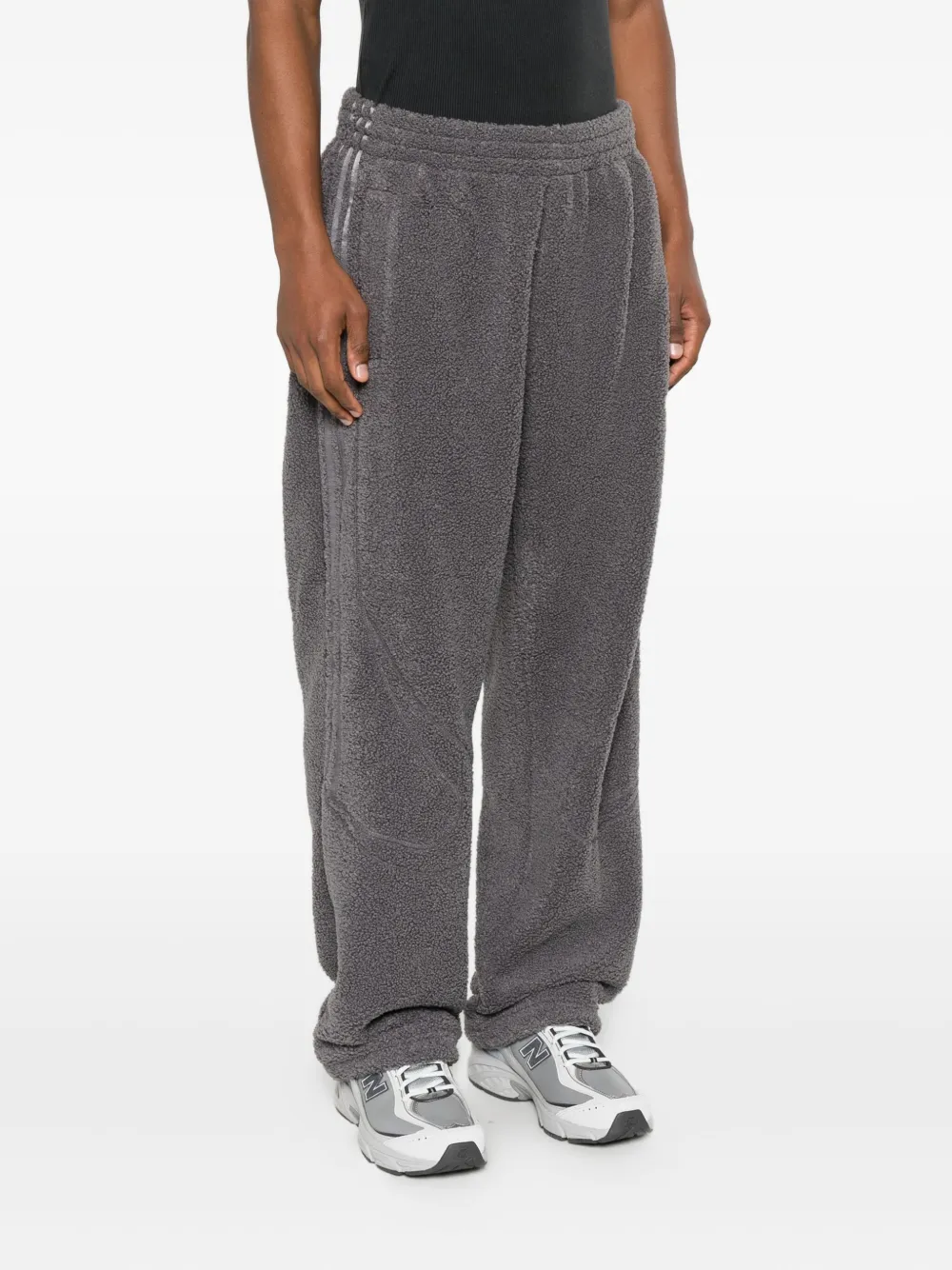 Adidas Originals Side-stripes Panelled Track Pants In Gray