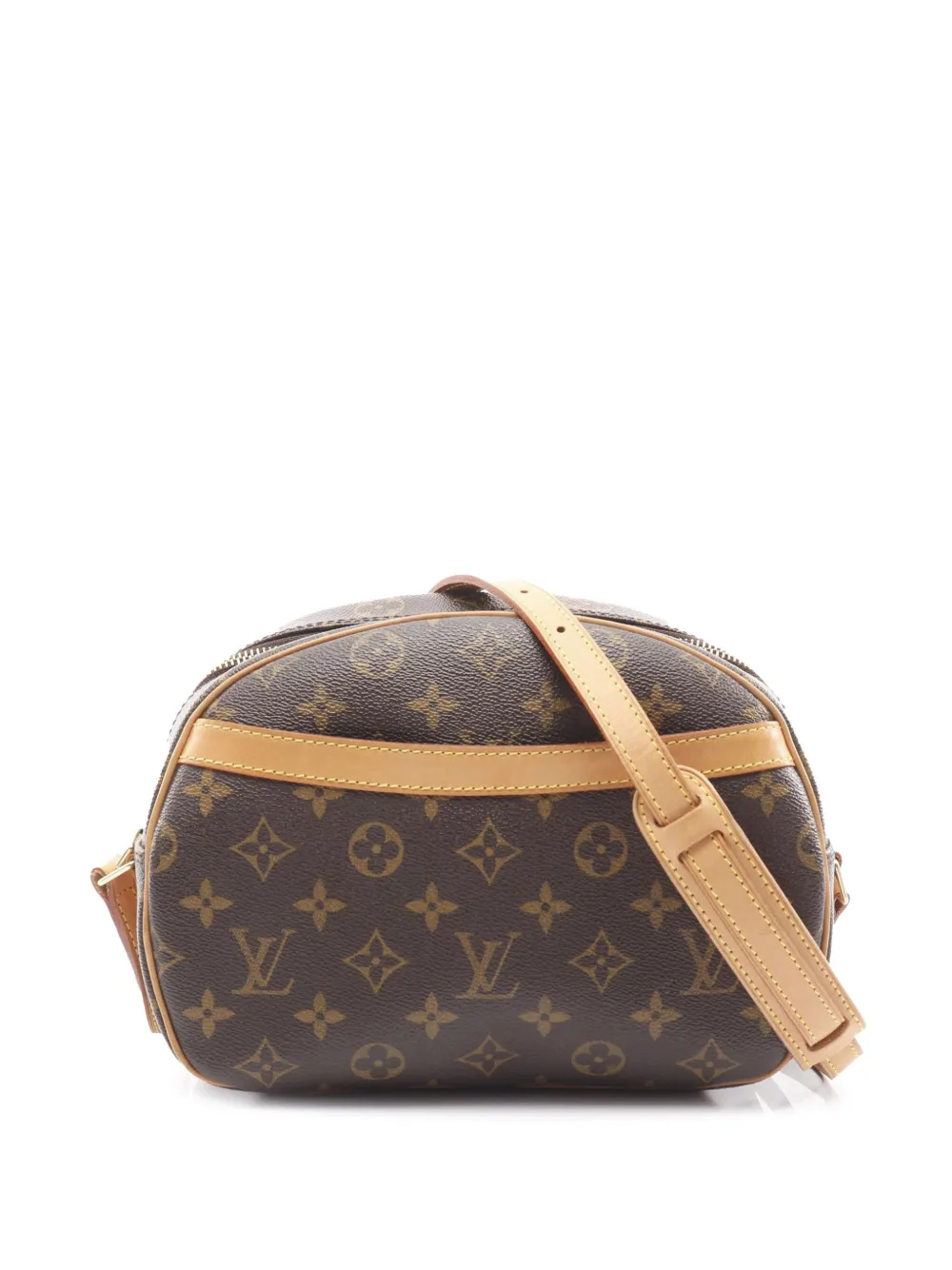 Pre-owned Louis Vuitton 2004 Monogram Blois Crossbody Bag In Brown