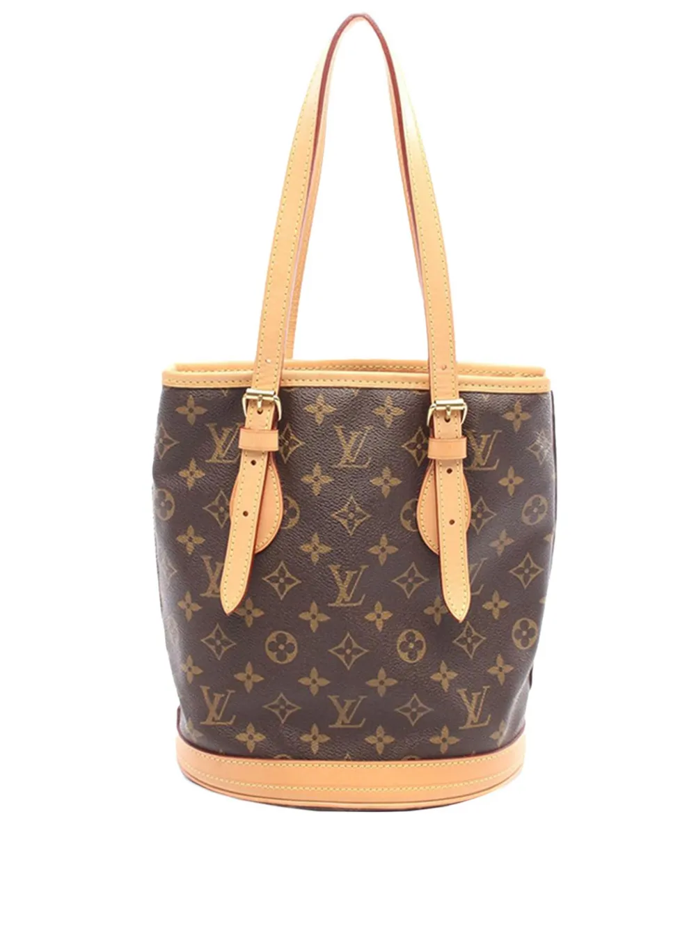 Louis Vuitton Pre-Owned 2013 Monogram Petit bucket bag - ブラウン Louis Vuitton Pre-Owned 2013 Monogram Petit bucket bag - ブラウン