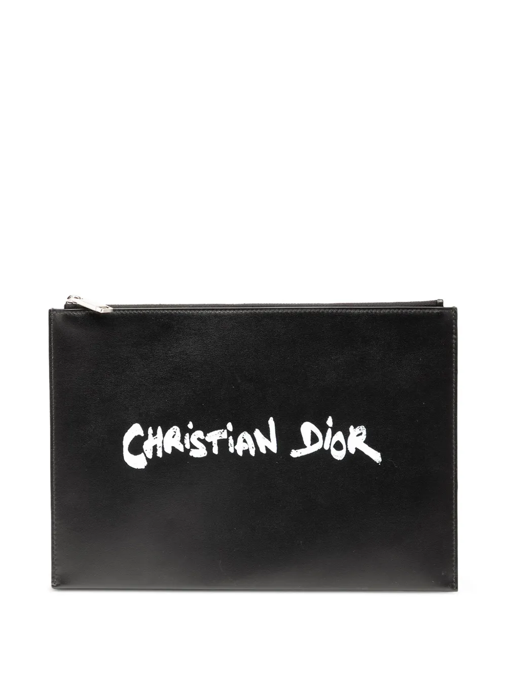 Christian Dior Pre-Owned 2023 Leather Daily Script clutch bag | negro | Image 1