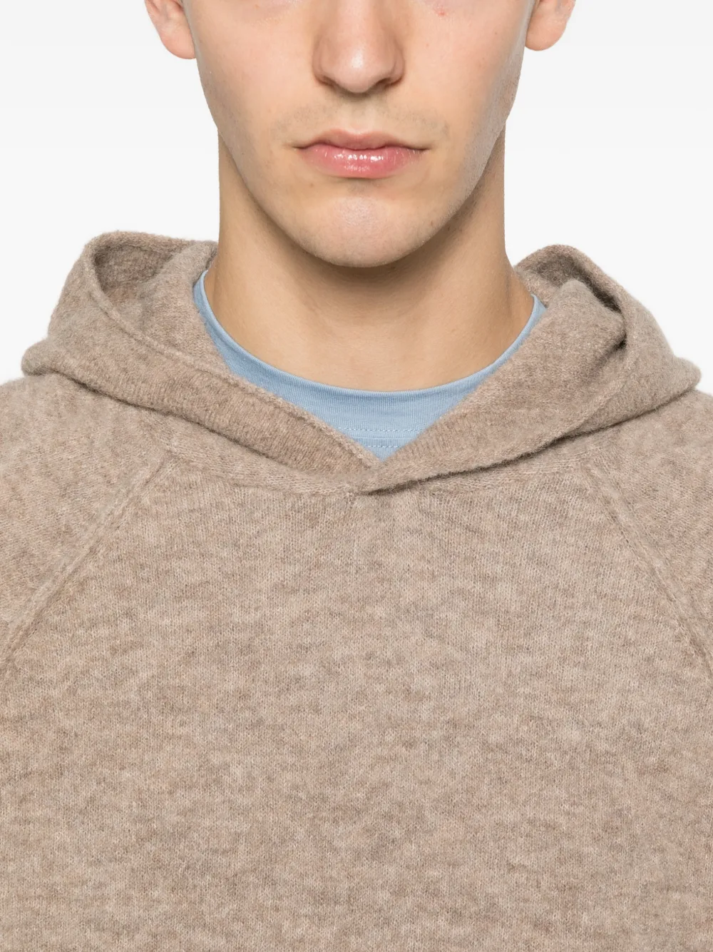 MC2 Saint Barth Piccadilly long-sleeve hooded sweater Beige