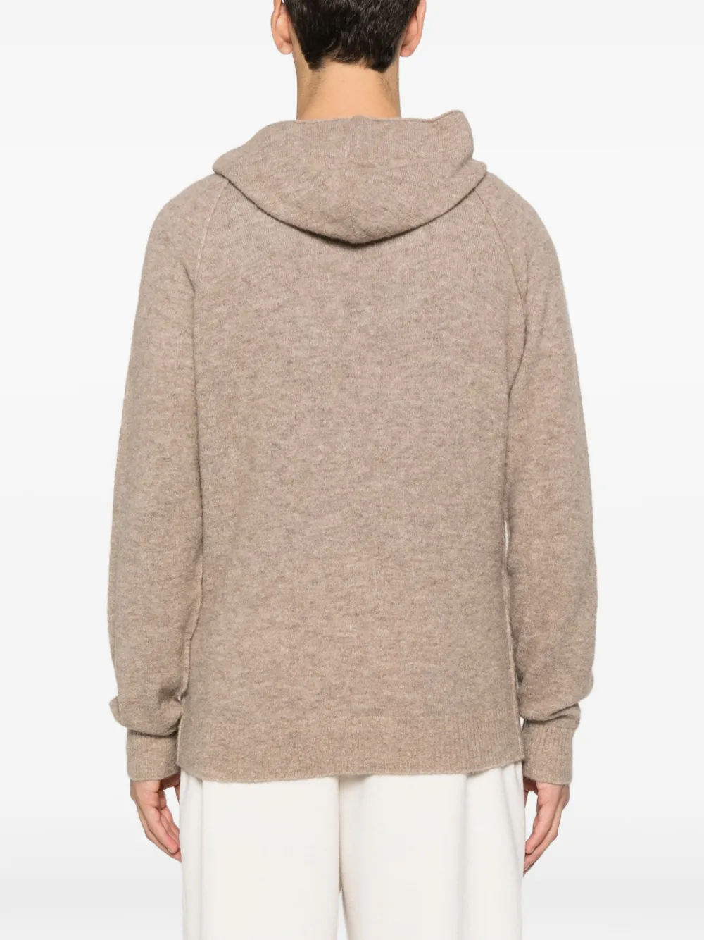 MC2 Saint Barth Piccadilly long-sleeve hooded sweater Beige