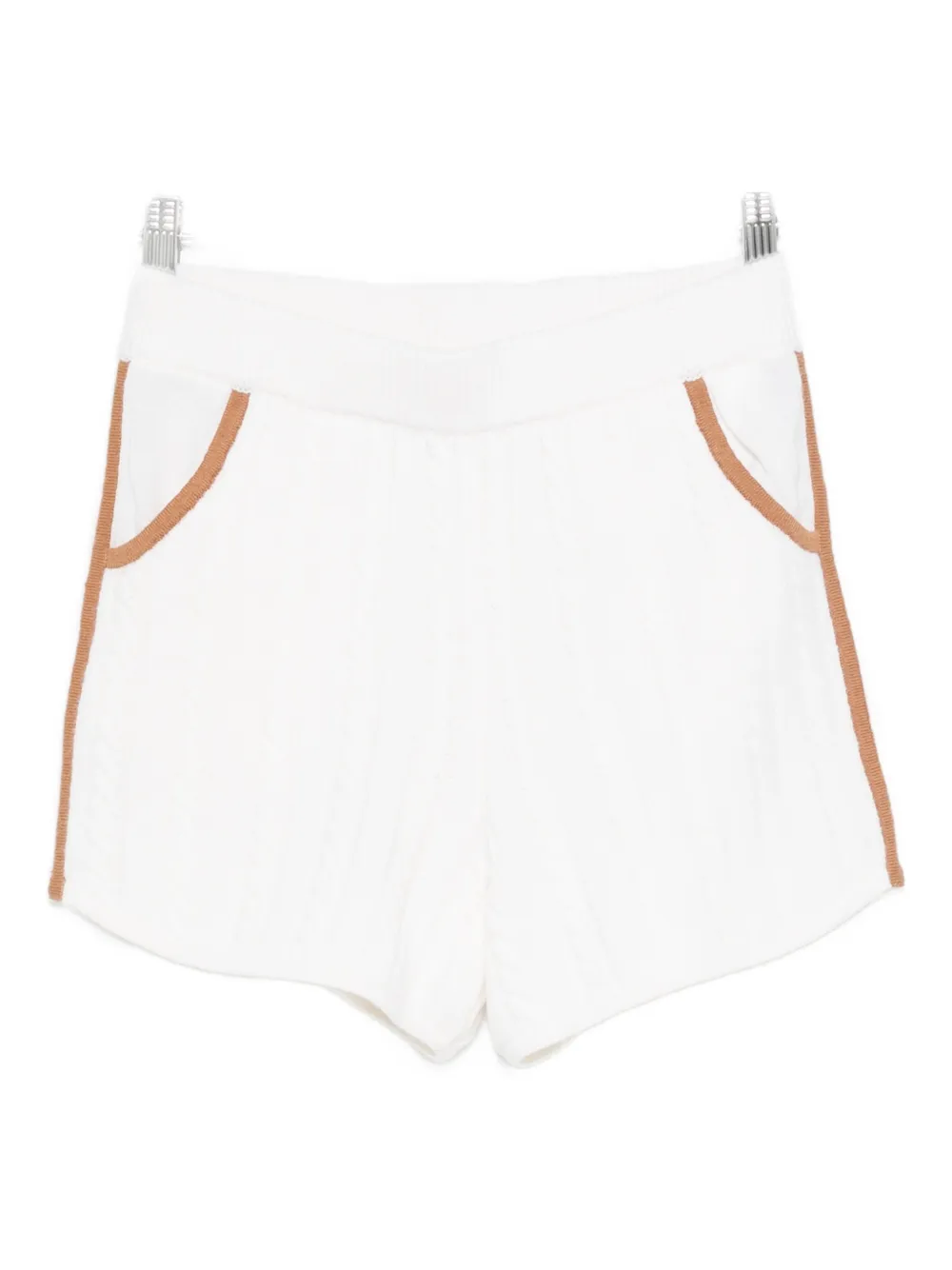 MC2 Saint Barth Azure cable-knit shorts - Toni neutri