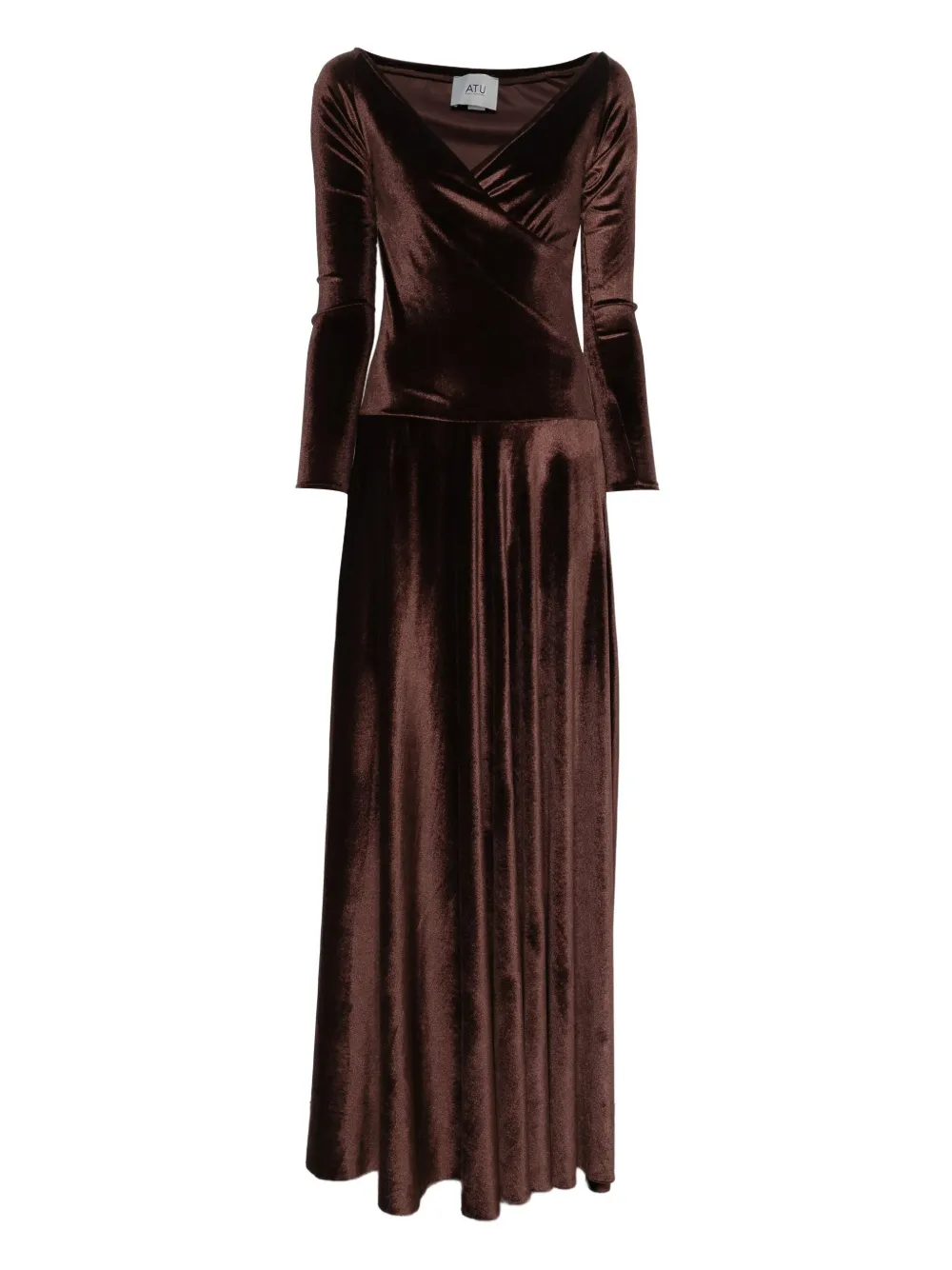 Atu Body Couture velvet gown - Marrone