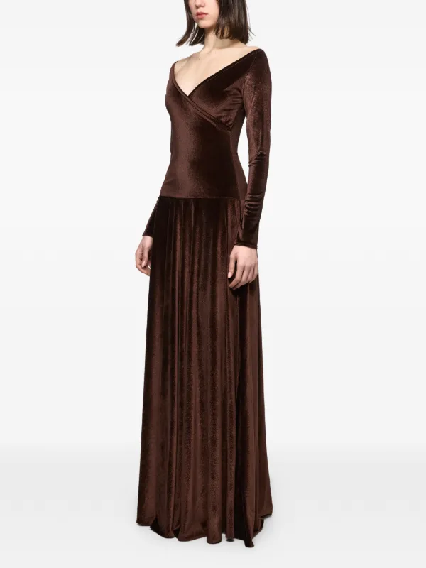 green emerald velvet dress Sheath/Column One-Shoulder Sleeveless Velvet Plus Size Evening Dresses –  Lavetir UK main image 0