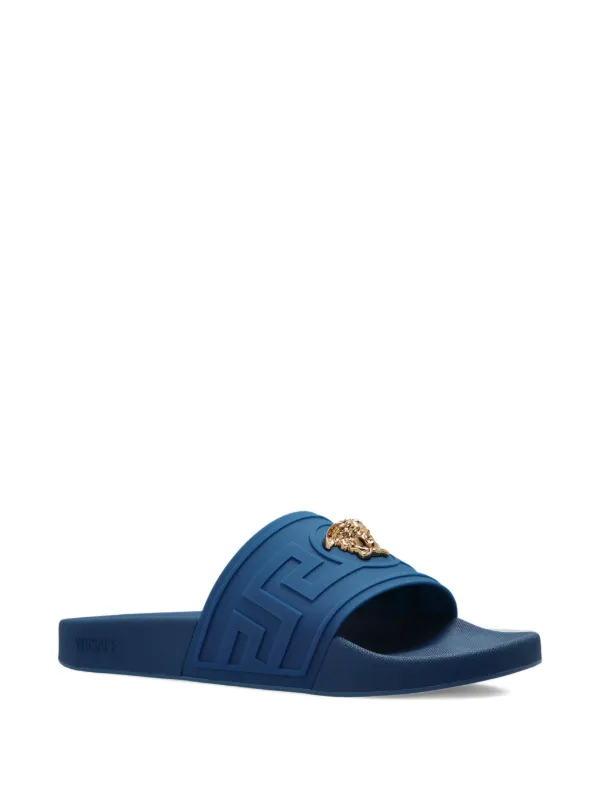 Versace Medusa Head slides. Versace Gold Medusa Head Slides Sandals Black 8 US (38 Euro  main image 4