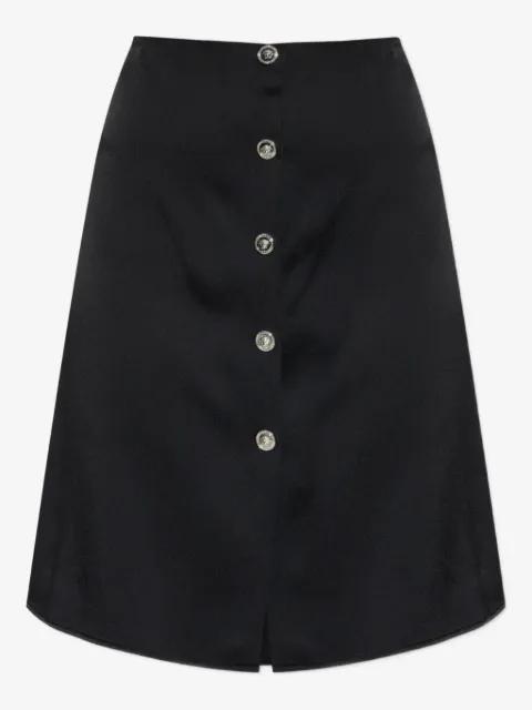 Versace front-button midi skirt