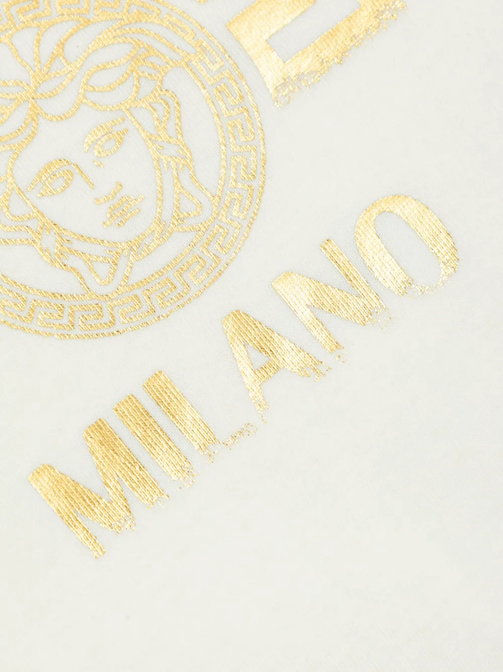 Versace Kids T-shirt met Medusa-print Beige