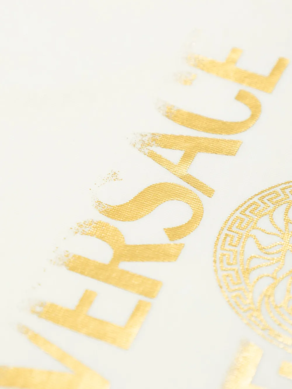 Versace Kids T-shirt met Medusa-print Beige