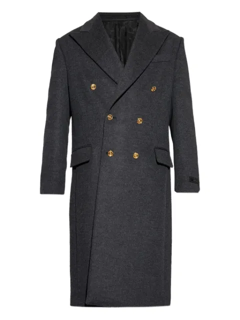 Versace double-breasted buttoned coat