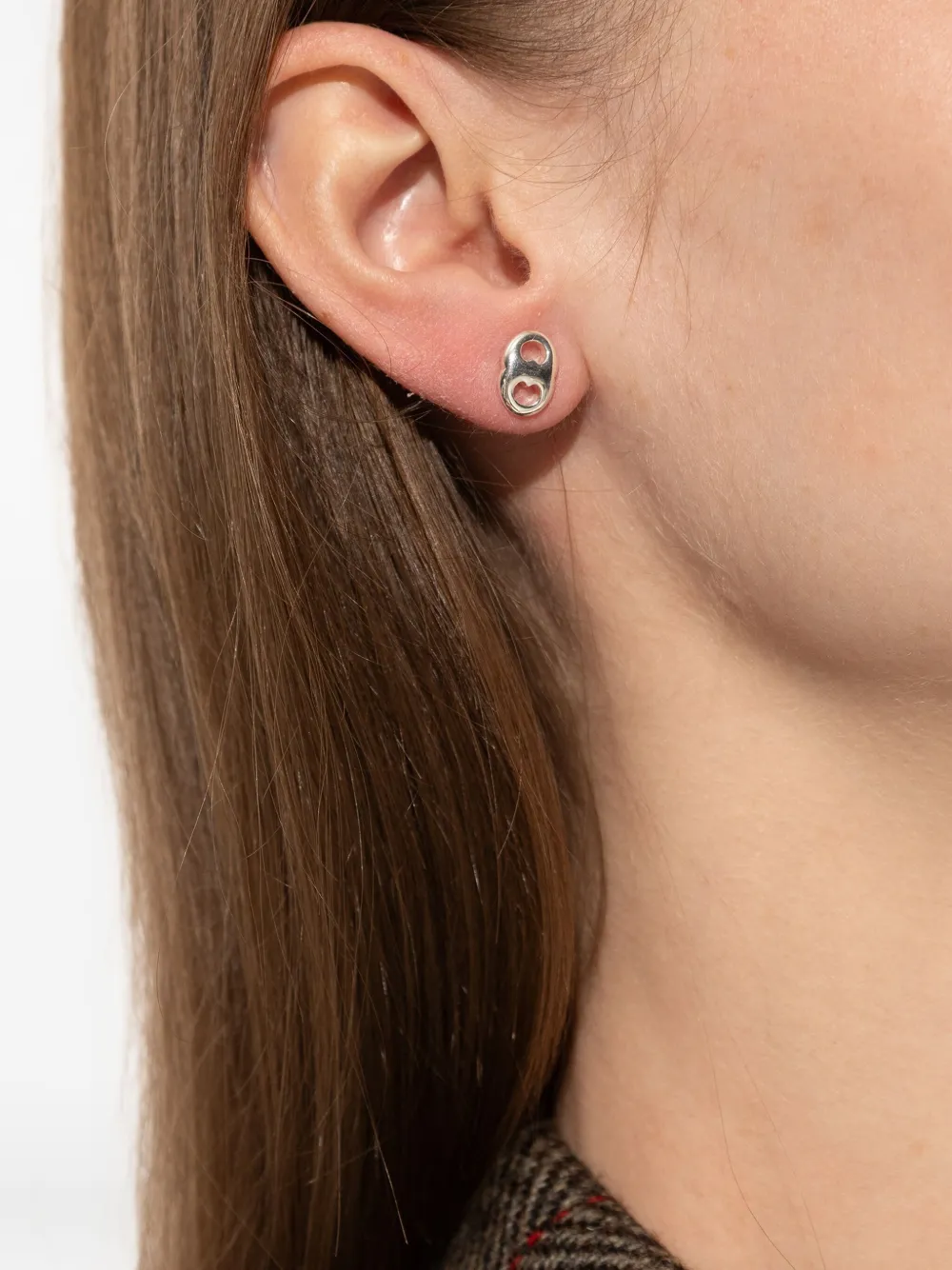 Tory Burch Gemini Stud Earrings In Silver