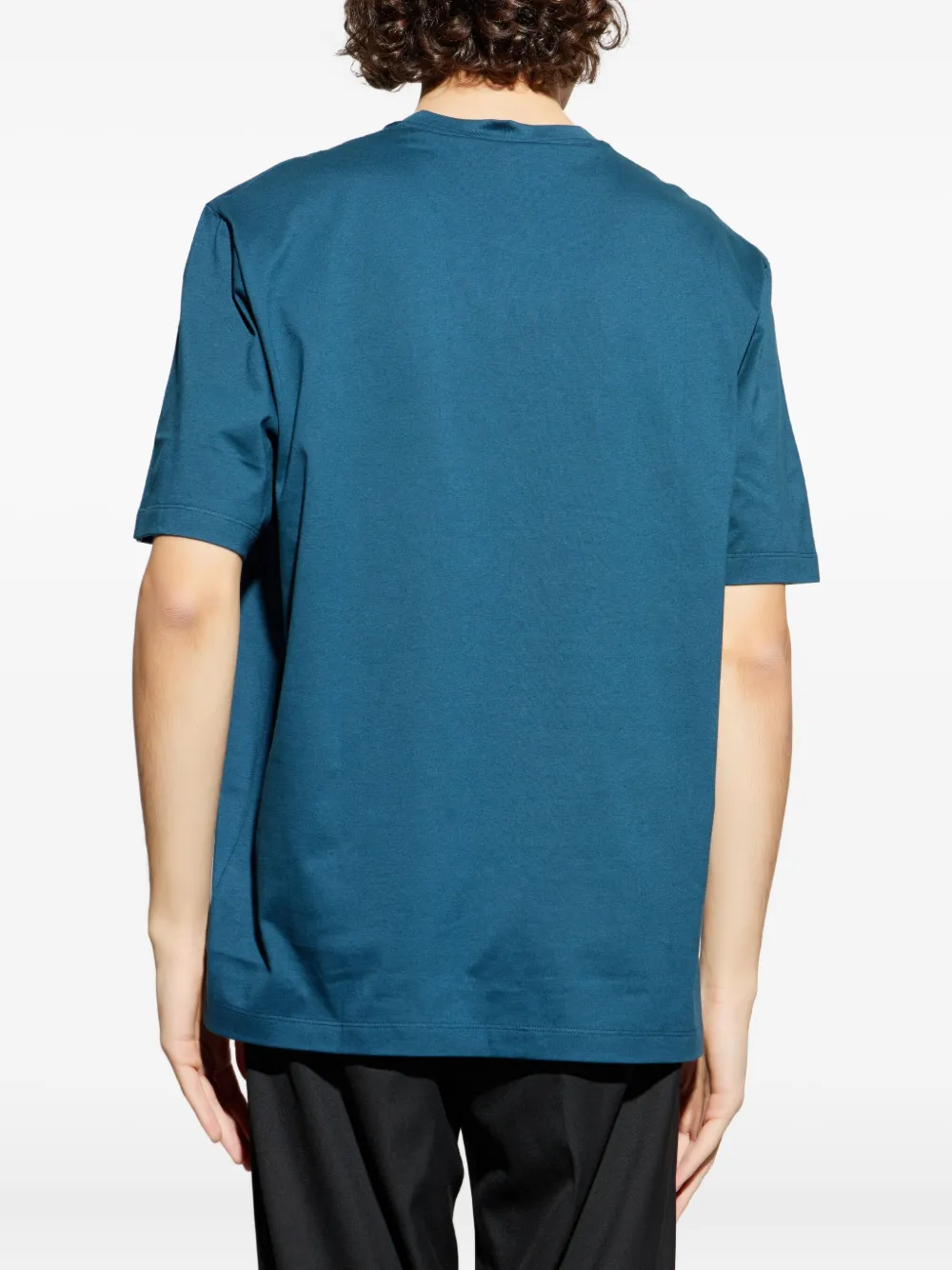 Versace T-shirt met Medusa logo Blauw