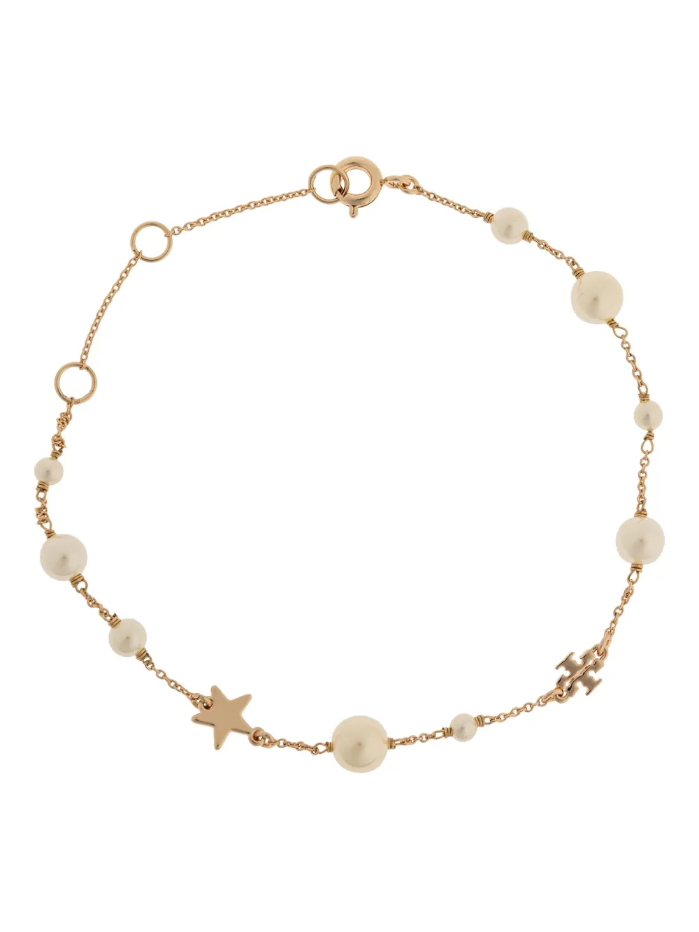 Tory Burch Moondance Star-charm Bracelet In Gold